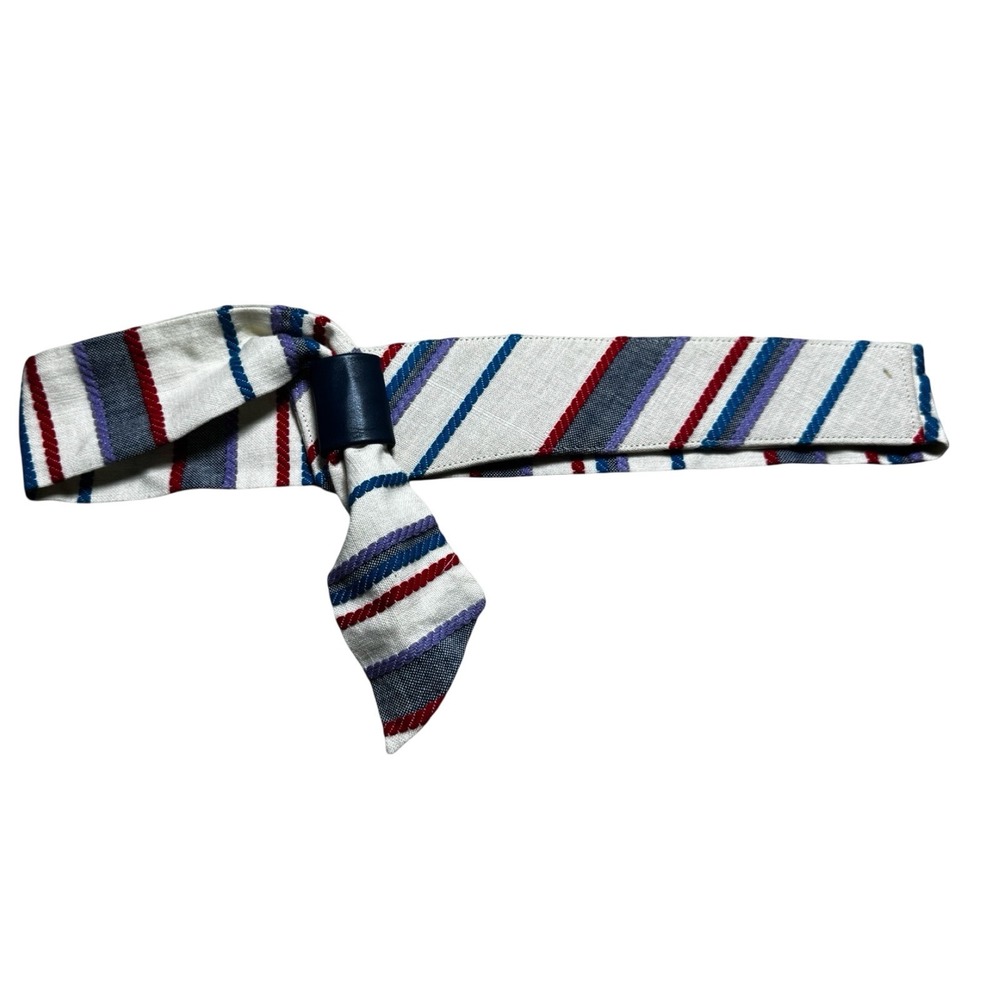 Ginnie Johansen Tie Belt Women's S Adjustable Structured Vtg 80's Nautical Line